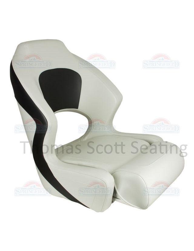 Boat seat white grey PVC 1043253